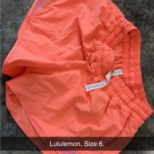 Lululemon Coral Athletic Shorts